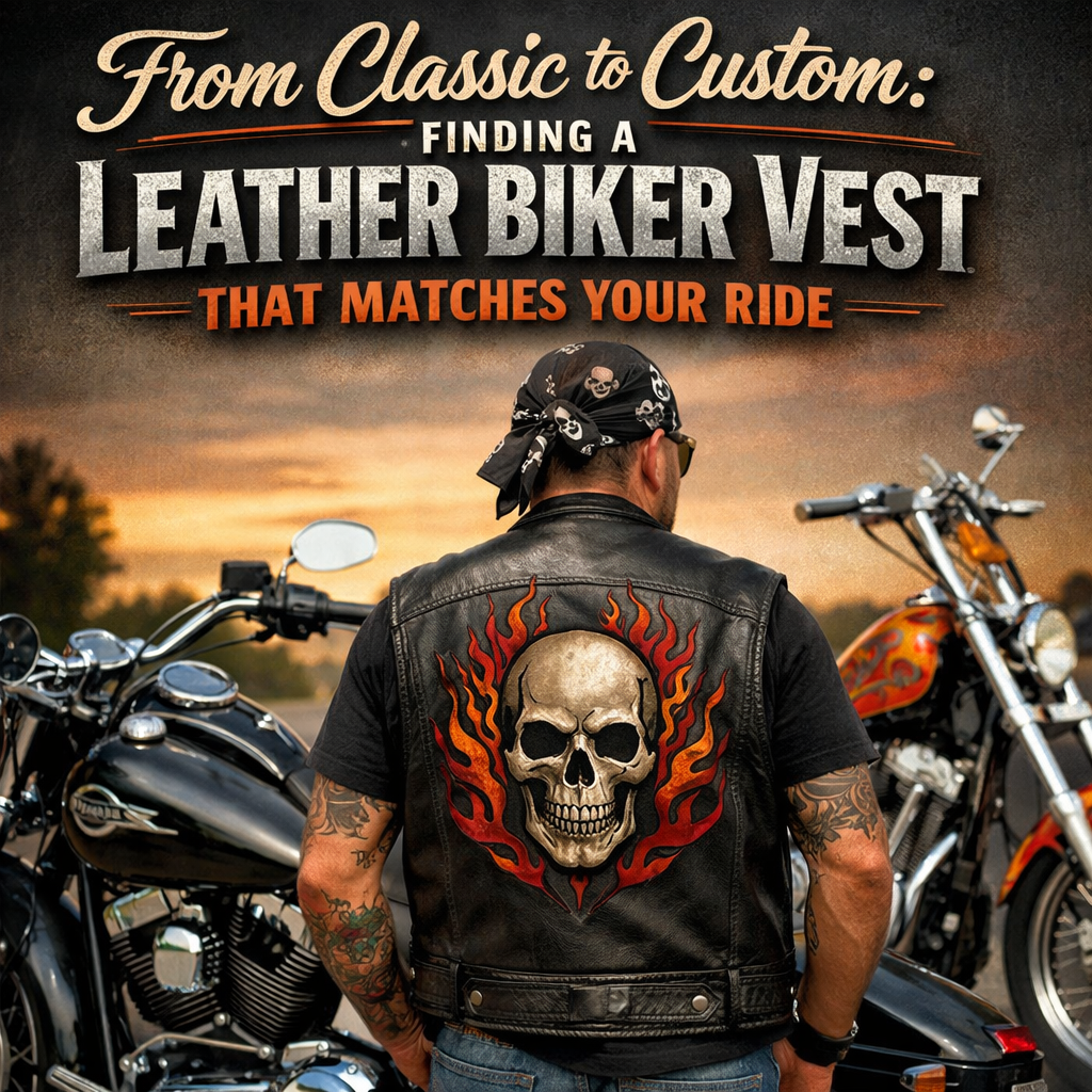 From Classic to Custom: Finding a Leather Biker Vest That Matches Your Ride