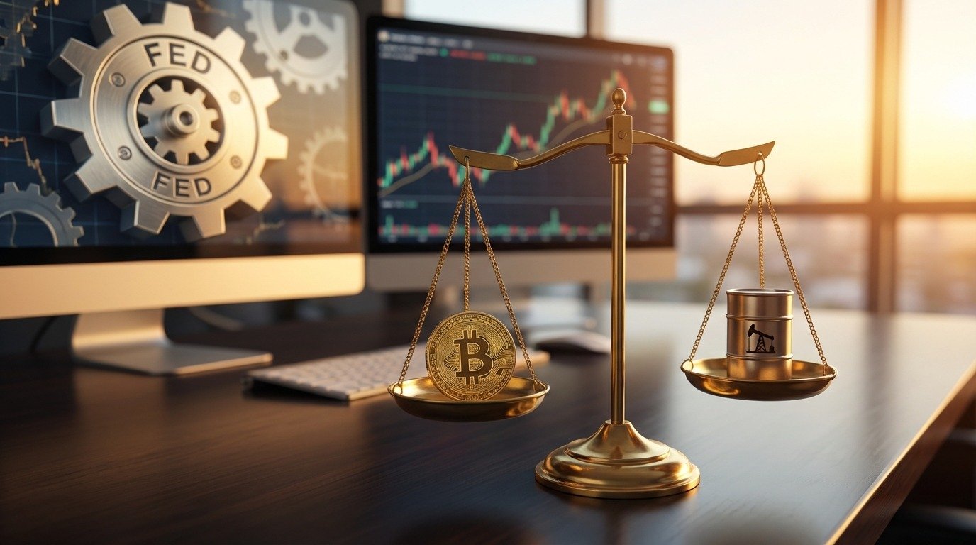 Crypto Portfolio Rebalancing: BTC, Gold, and Oil in Fed Cycles